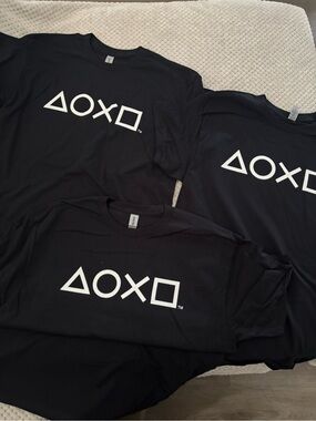 Three piece lot, new T shirts, PlayStation NEW tournament shirts 100% cotton